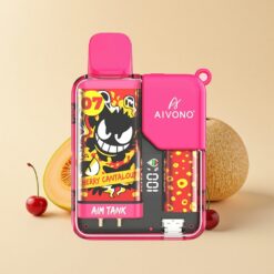 Aivono Aim-Tank 9500 Пуфове Диспосабл Вейп Череша Пъпеш 18мл