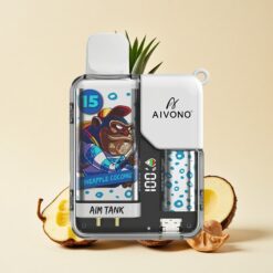 Aivono Aim-Tank 9500 Пуфове Диспосабл Вейп Ананас Кокос с LCD Дисплей