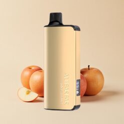 Alibarbar Ingot 9000 Пуфове LED Display Еднократна вейп Двойна Ябълка