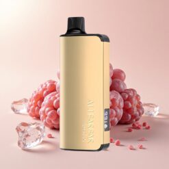 Alibarbar Ingot 9000 Пуфове LED Display Гледжов Лед Еднократна вейп