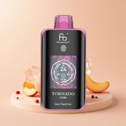 Fumot Tornado 25000 Пуфове Сочен Праскова Лед Type-C