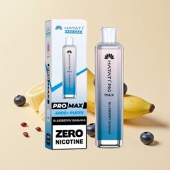 Hayati Pro Max 4000 Вдишвания Диспозейбъл Вейп Боровинка Банан 1400mAh