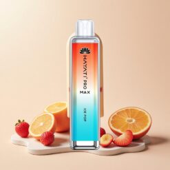 Hayati Pro Max 4000 Пуфове Пуфове Диспосабул Вейп Леден Бонбон с 2ml Танк