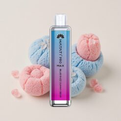 Hayati Pro Max 4000 Пуфове Пуфове Диспосабул Вейп Синьо Razz Gummy Bear 1400mAh