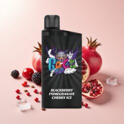 IGET Bar 3500 Puffs Едноразов Вейп Черен Боровинка Нар Портокал Лед 1400 mAh