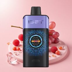 IGET ONE 12000 Пуфове Едноразов Вейп с Голям Цветен Дисплей Малина Грейп Айс