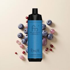 RandM Fumot Shisha 10000 Вдишвания Диспозейбъл Вейп Боровинка Грозде 18ml