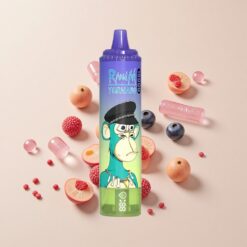 RandM Fumot Tornado 15000 Пуфове LCD Дисплей Синьо Боровинково Дъвка