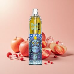 RandM Fumot Tornado 7000 задухване Червена ябъка лед 14ML Mesh Coil