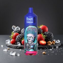 RandM Fumot Tornado 9000 Пуфове Black Ice с RGB дисплей