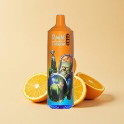 RandM Fumot Tornado 9000 Puffs Портокалова сода с RGB дисплей
