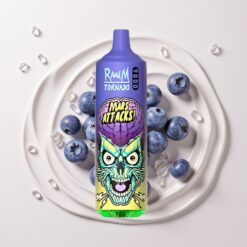 RandM Fumot Tornado 9000 Пуфове Диспозейбъл Вейп Боровинков Лед с RGB Дисплей